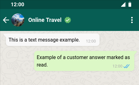 Whatsapp Message as Read